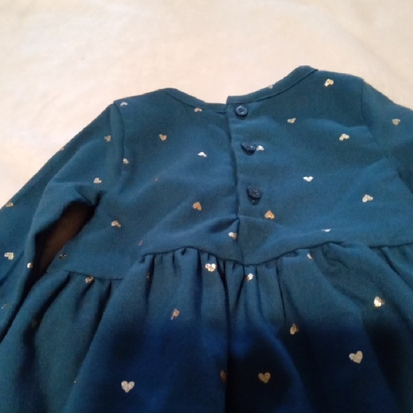 Teal Green Dress with Gold Accents Size 3M - Picture 4 of 7